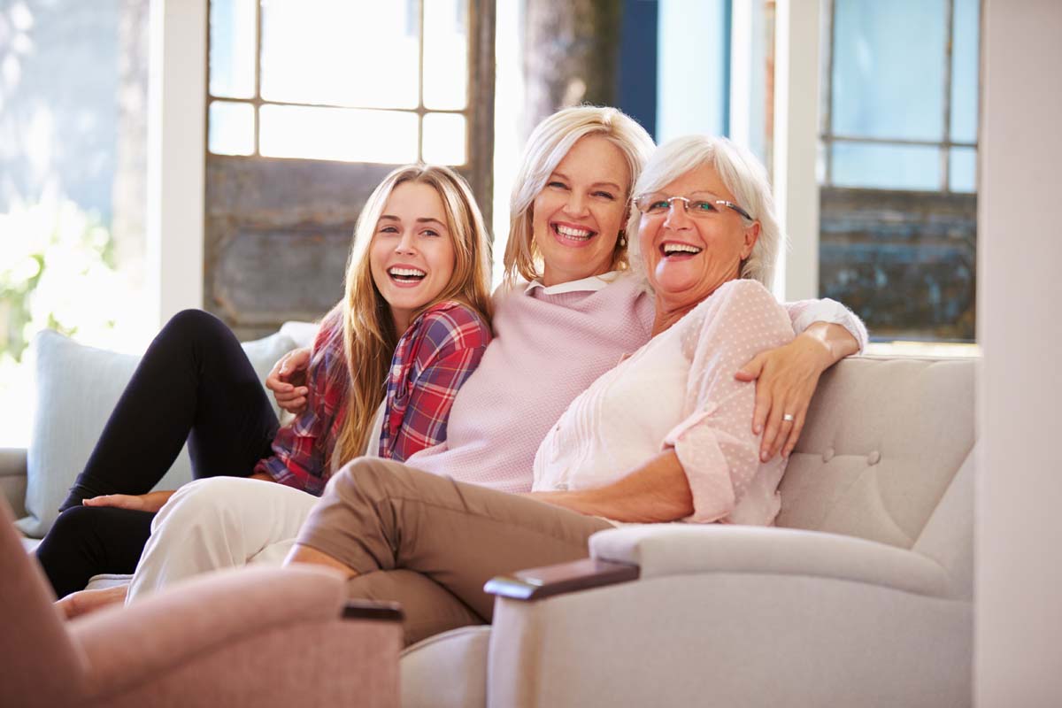 Großmutter, Mutter und Tochter